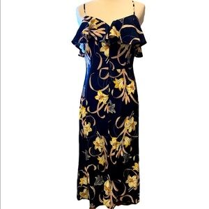 Band of Gypsies floral dress with adjustable straps, elastic at back of chest